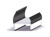 PVC door profile 42 mm