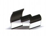 PVC door profile 55 mm