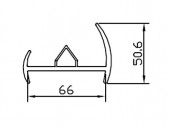 Rubber profiles 66 mm