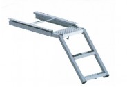 Ladder 2 steps with platform (galvanized)